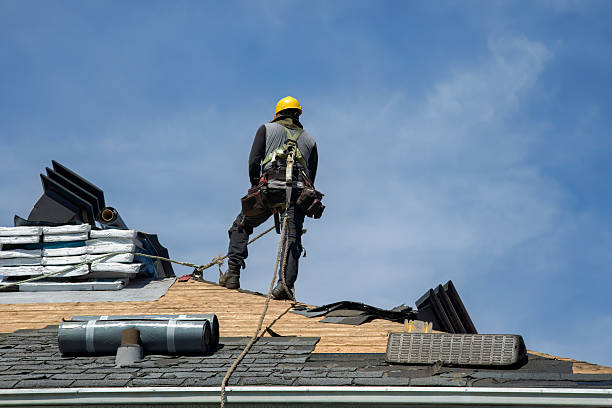Professional Emergency Roof Repair technician working in Bellville, OH